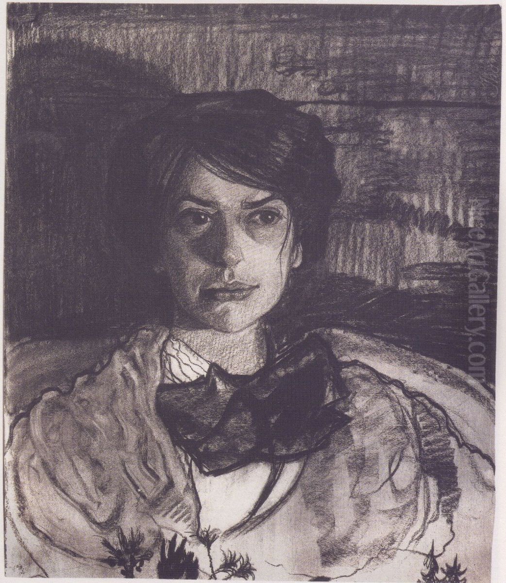 Helena is feeling uncertain Oil Painting by Stanislaw Ignacy Witkiewicz (Witkacy)