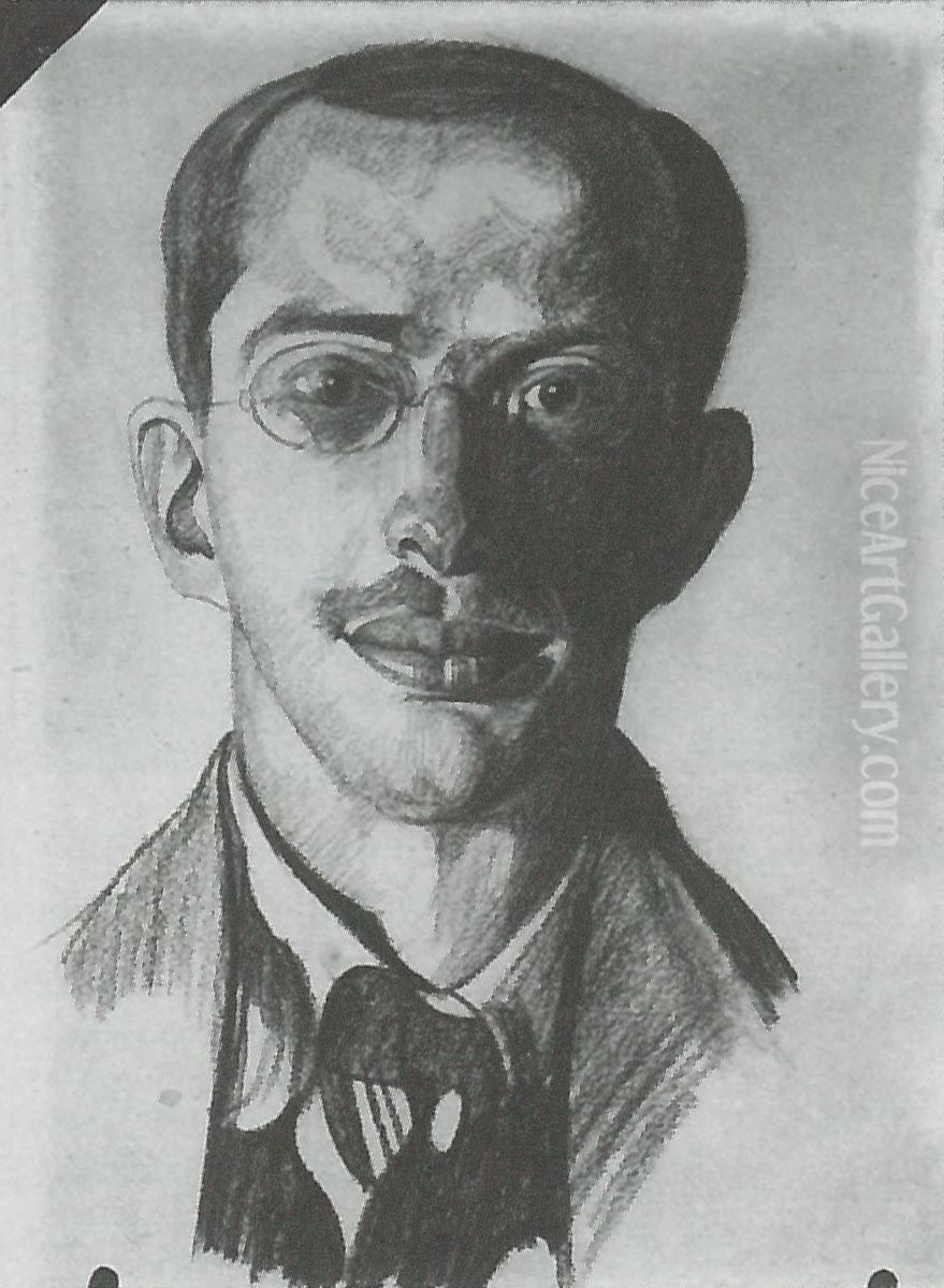 Portrait of Bronislaw Malinowski Oil Painting by Stanislaw Ignacy Witkiewicz (Witkacy)