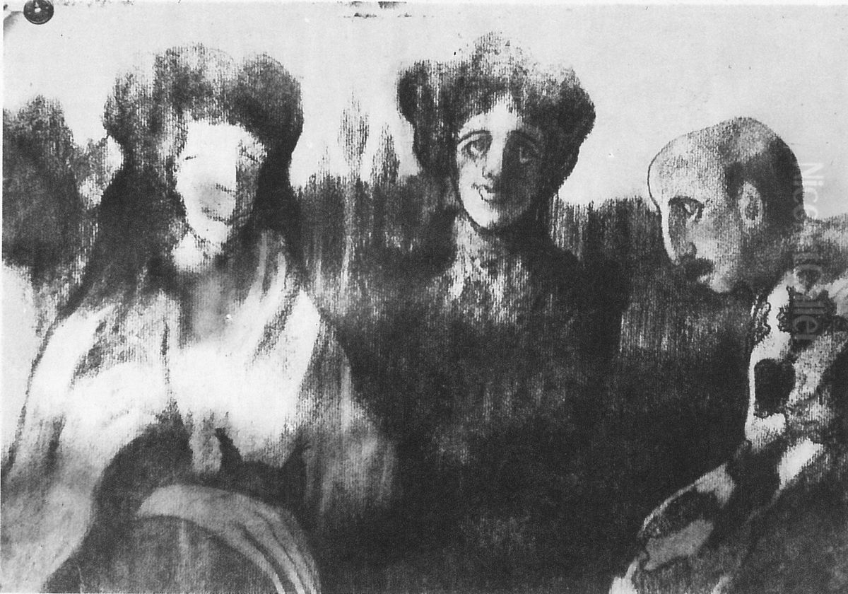 Oswiadczyny (przeczucie Emila Breitera) Oil Painting by Stanislaw Ignacy Witkiewicz (Witkacy)