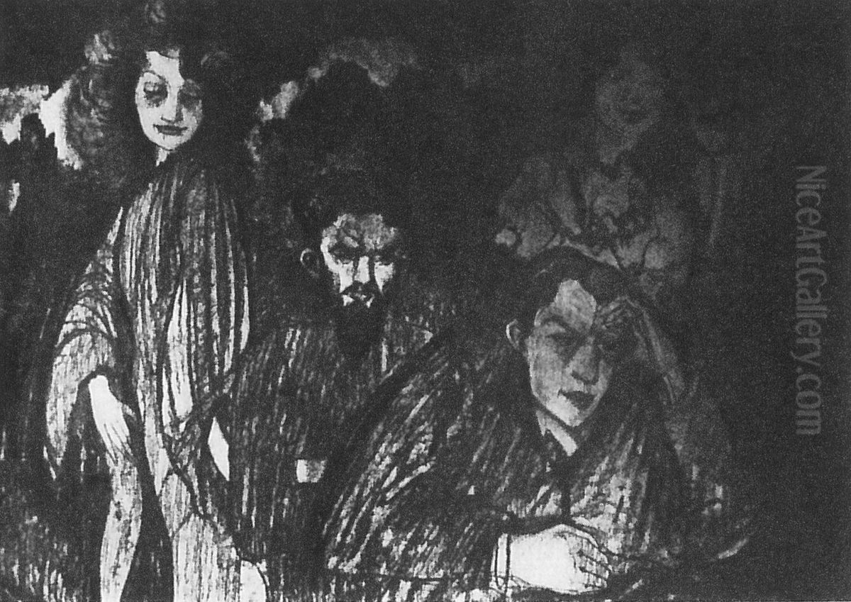 From the adventures of the prodigal son Oil Painting by Stanislaw Ignacy Witkiewicz (Witkacy)