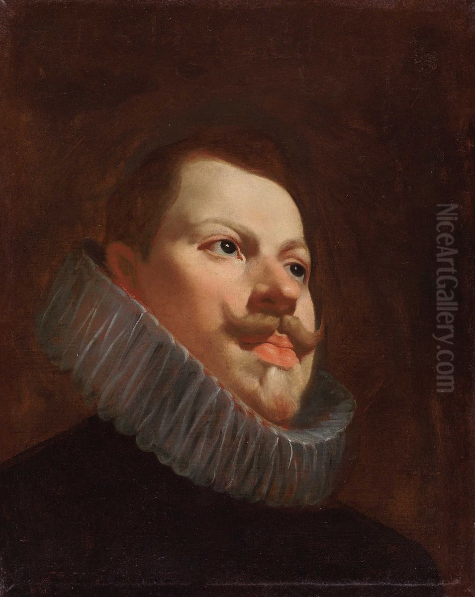 Portrait of Philip III, King of Spain (1578-1621) Oil Painting by Diego Rodriguez de Silva y Velazquez