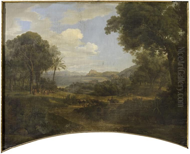 Vue de Vetri Oil Painting by Josef Rebell