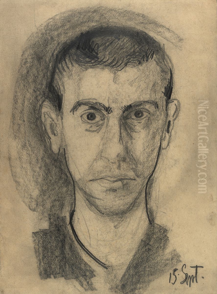 Self-Portrait Oil Painting by Richard Gerstl