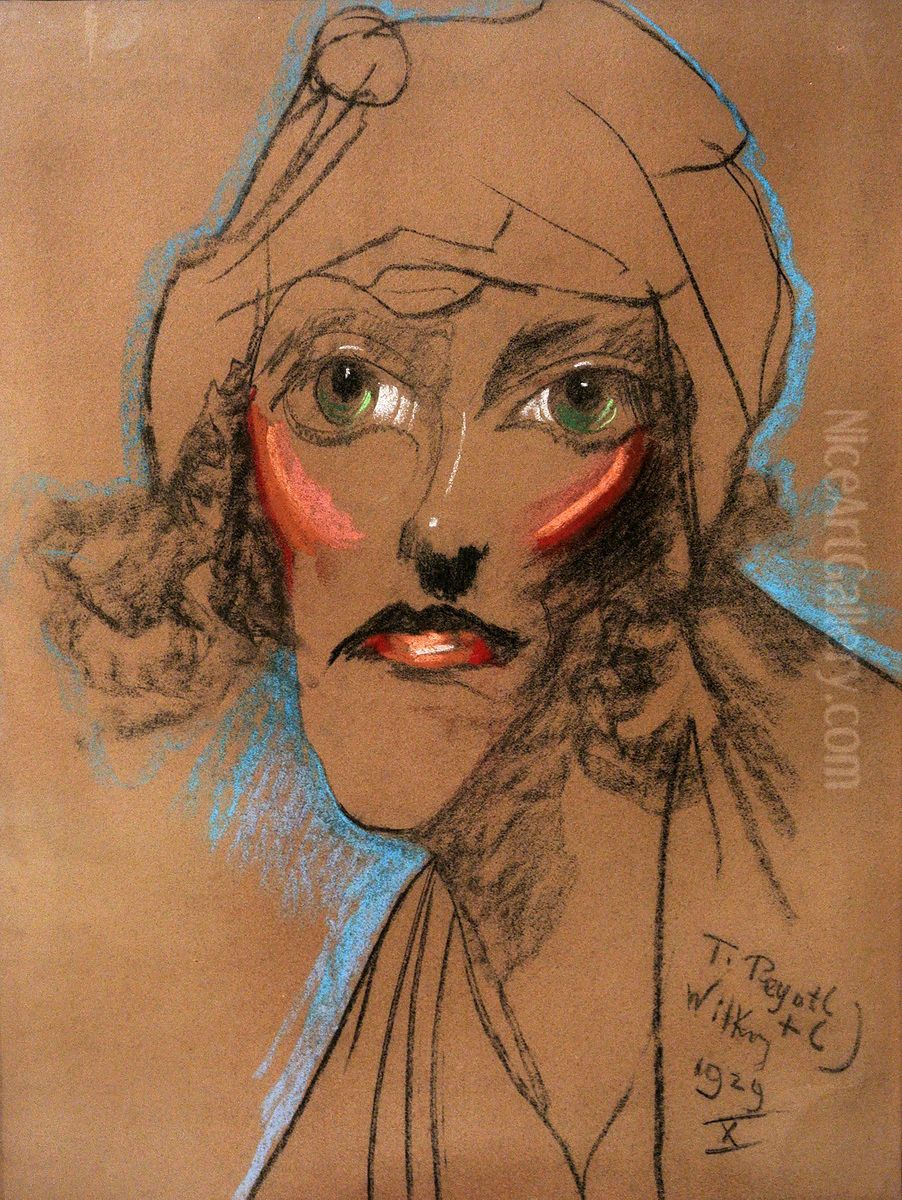 Portrait of Ms. Zukowska Oil Painting by Stanislaw Ignacy Witkiewicz (Witkacy)