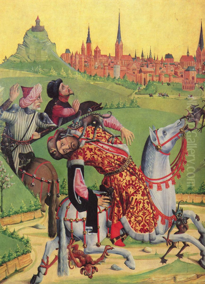 Bestrafung des Statthalters Aegeas [nach der Hinrichtung des Apostels Andreas] Oil Painting by Hans Bornemann