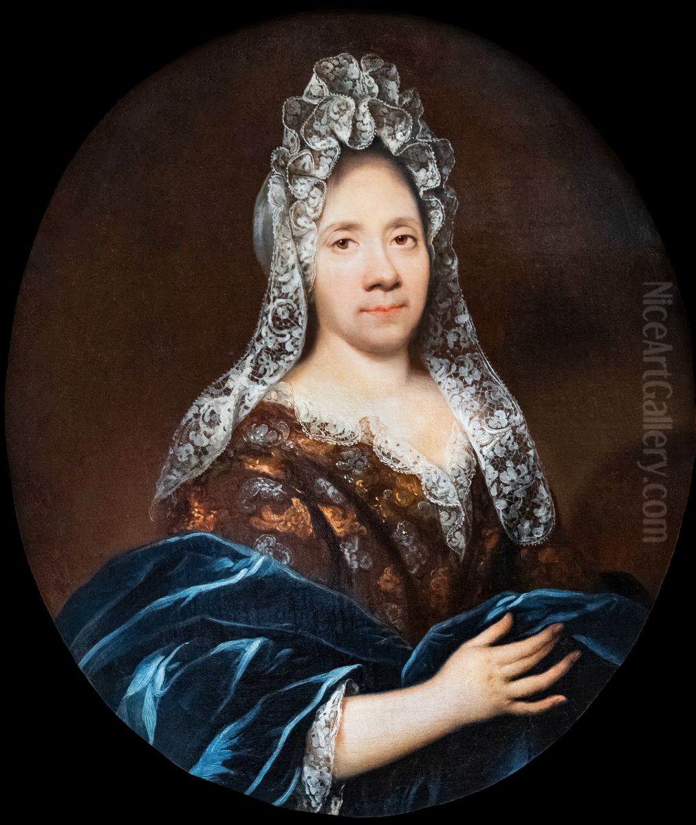 Portrait d'une grande dame Oil Painting by Jean Ranc