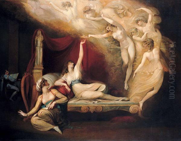 The Vision of Catherine of Aragon Oil Painting by Henry Fuseli