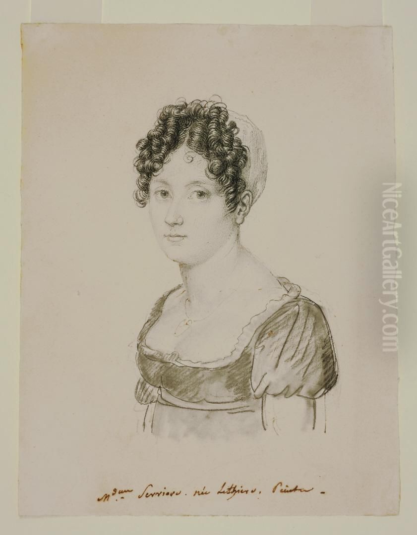Eugenie-Marguerite-Honoree Charen Oil Painting by Jean-Baptiste Wicar