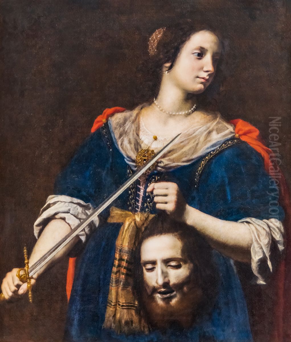 Judith with the head of Holofernes Oil Painting by Lorenzo Lippi