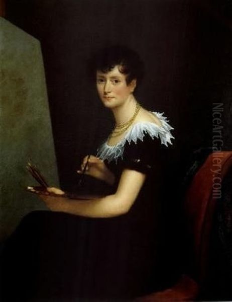 Self-portrait Oil Painting by Lucile Foullon-Vachot