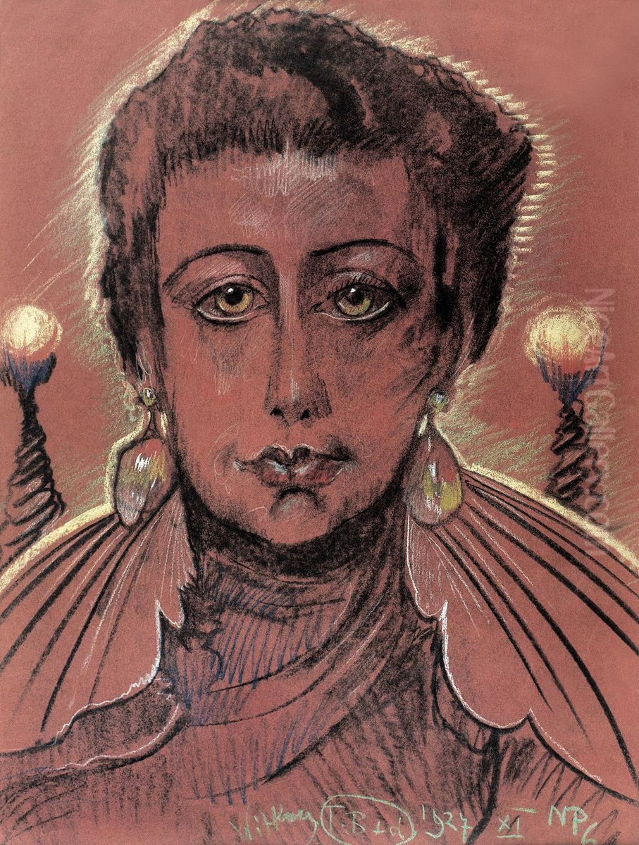 Portrait of Wladyslawa Reynelowa Oil Painting by Stanislaw Ignacy Witkiewicz (Witkacy)