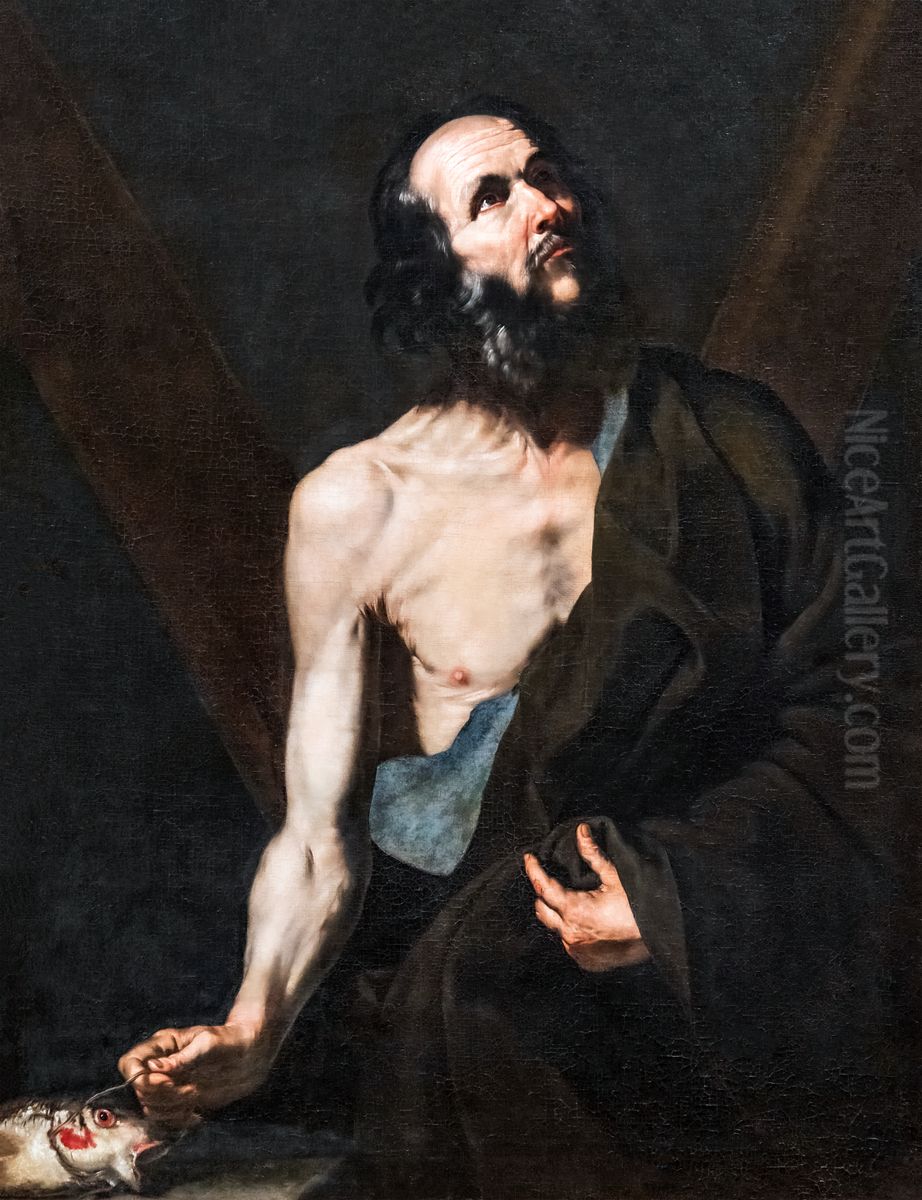 Saint Andrew (873.1.1) Oil Painting by Jusepe de Ribera