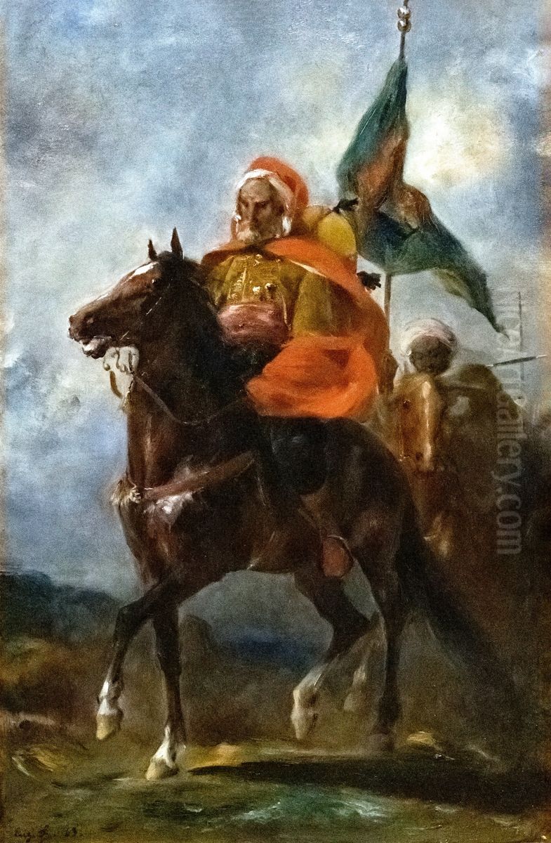 The Arab Chief Oil Painting by Eugene Fromentin