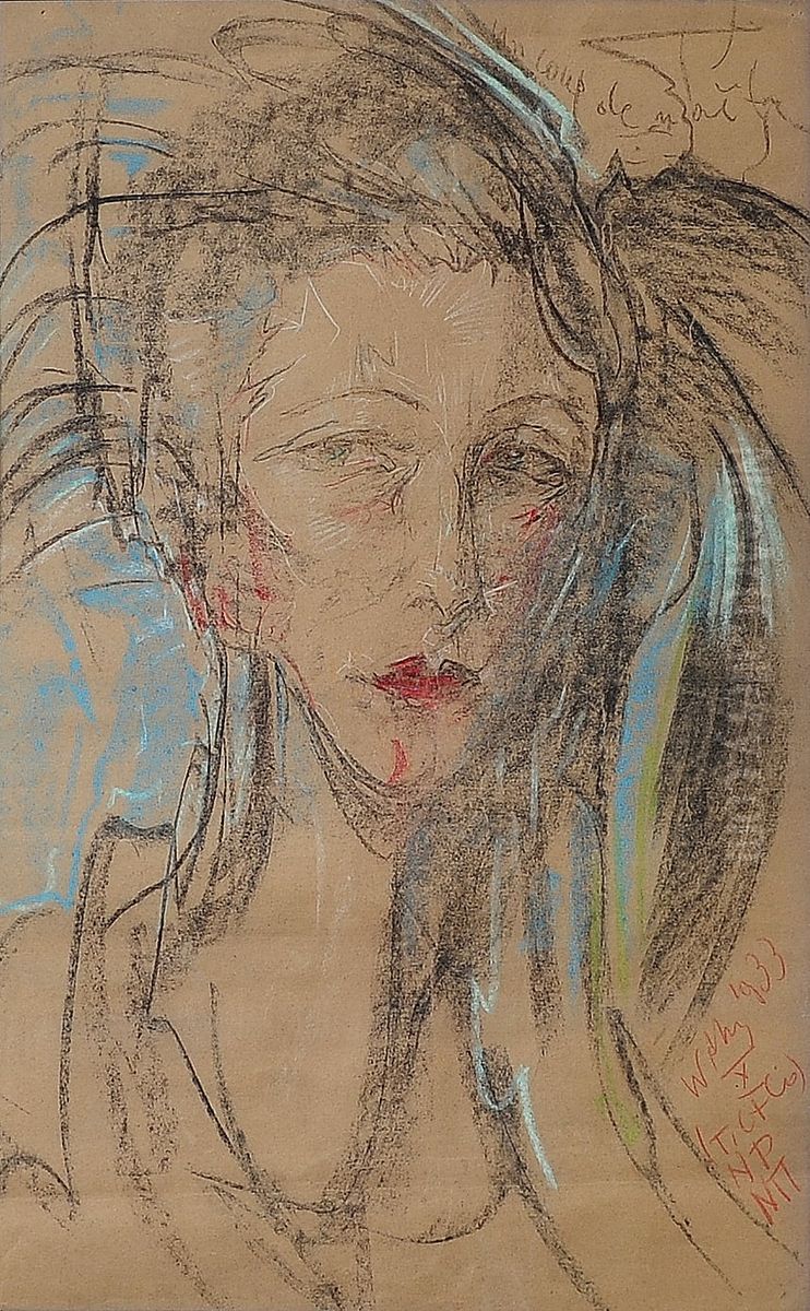 Portret kobiety Oil Painting by Stanislaw Ignacy Witkiewicz (Witkacy)