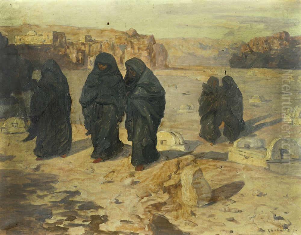 Fellah Women Oil Painting by Charles Cottet