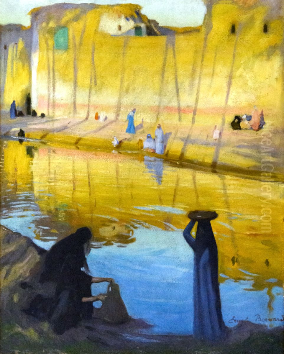 Bords du Nil a Marg, effet du soir Oil Painting by Emile Bernard