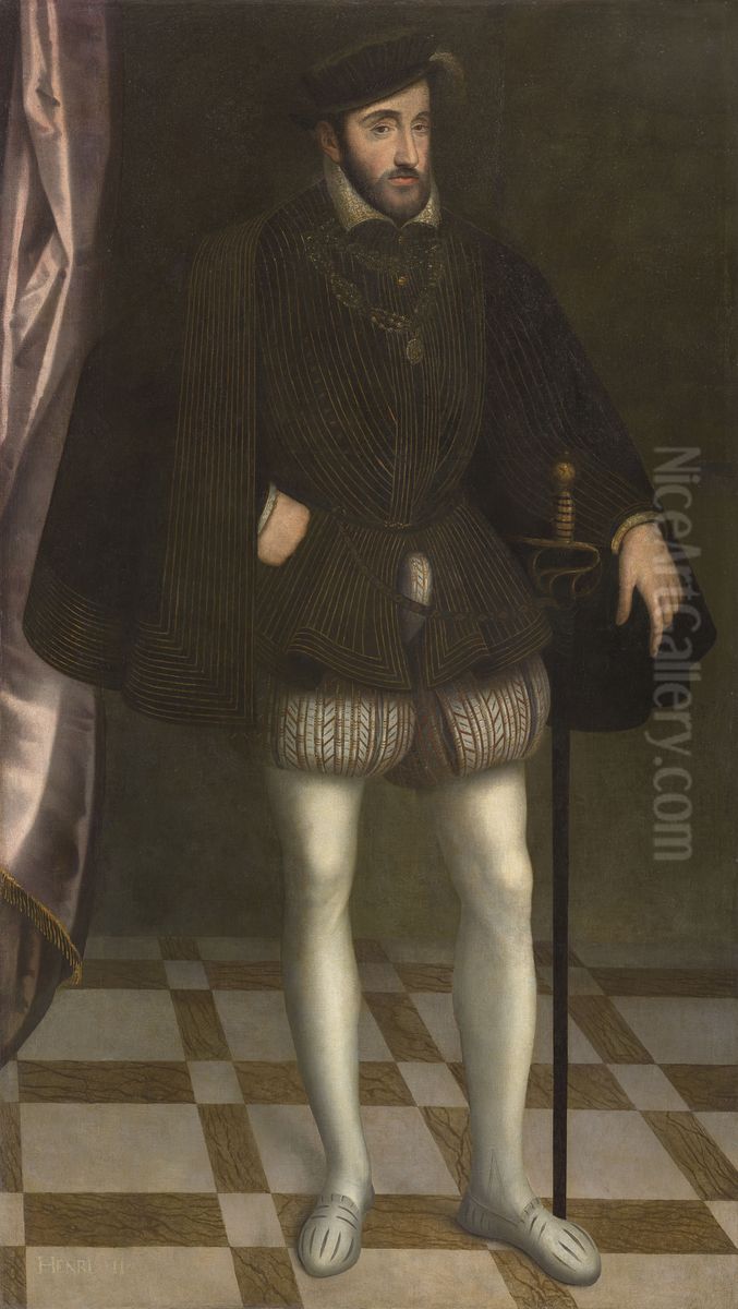 Henri II Oil Painting by Francois Clouet