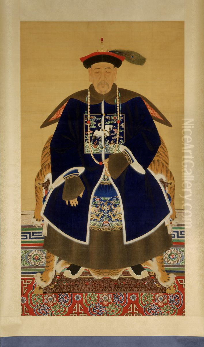 Portrait of Lirongbao (fl. late 17th century) Oil Painting by unknown
