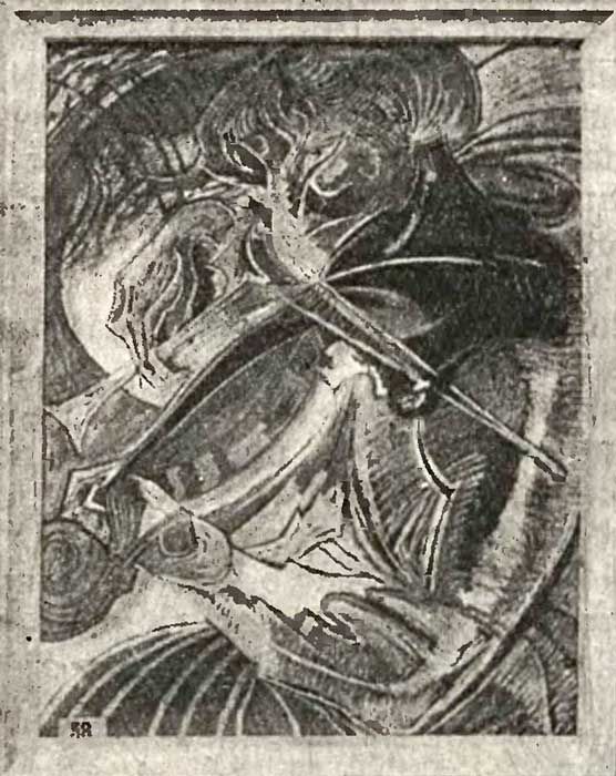 Panna F. grajaca na skrzypcach Oil Painting by Stanislaw Ignacy Witkiewicz (Witkacy)