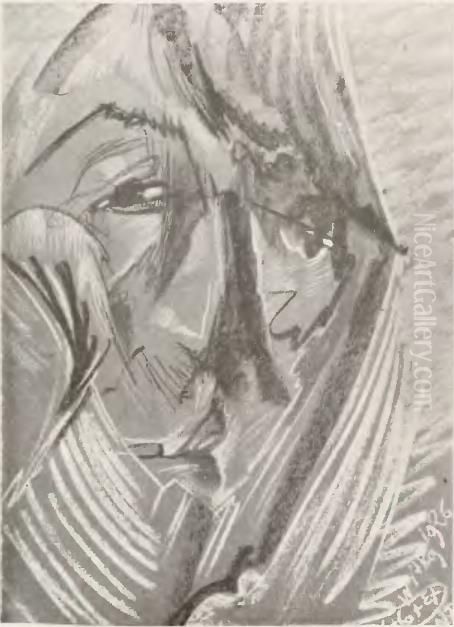 Portrait of a woman Oil Painting by Stanislaw Ignacy Witkiewicz (Witkacy)