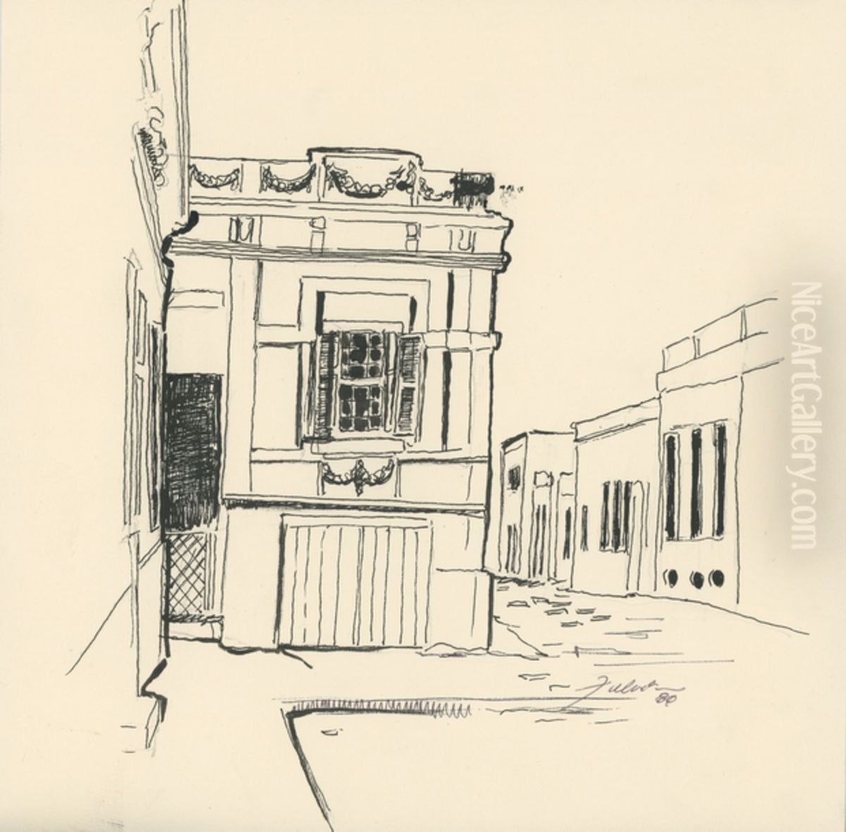 Vila Manoel Dias Oil Painting by Fulvia Goncalves