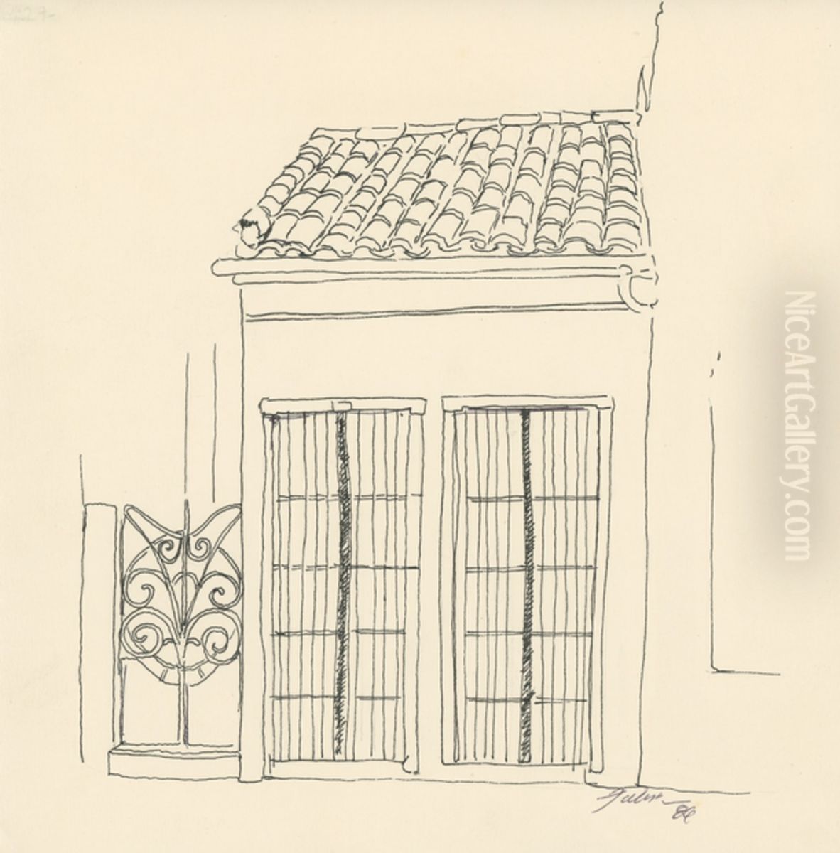 Imovel da Rua General Osorio Oil Painting by Fulvia Goncalves