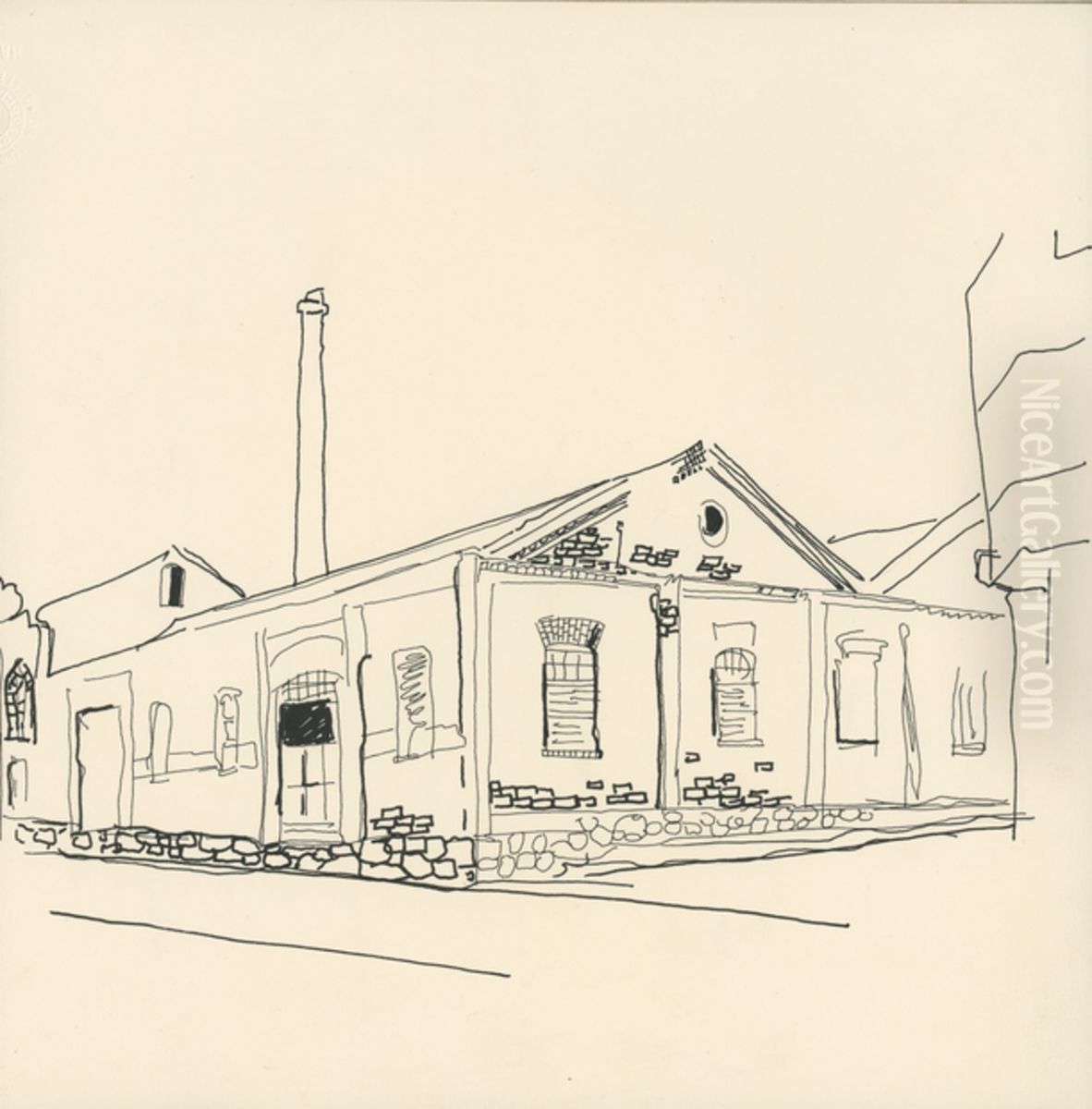 Esquina da Av. Andrade Neves com Bernardino de Campos Oil Painting by Fulvia Goncalves