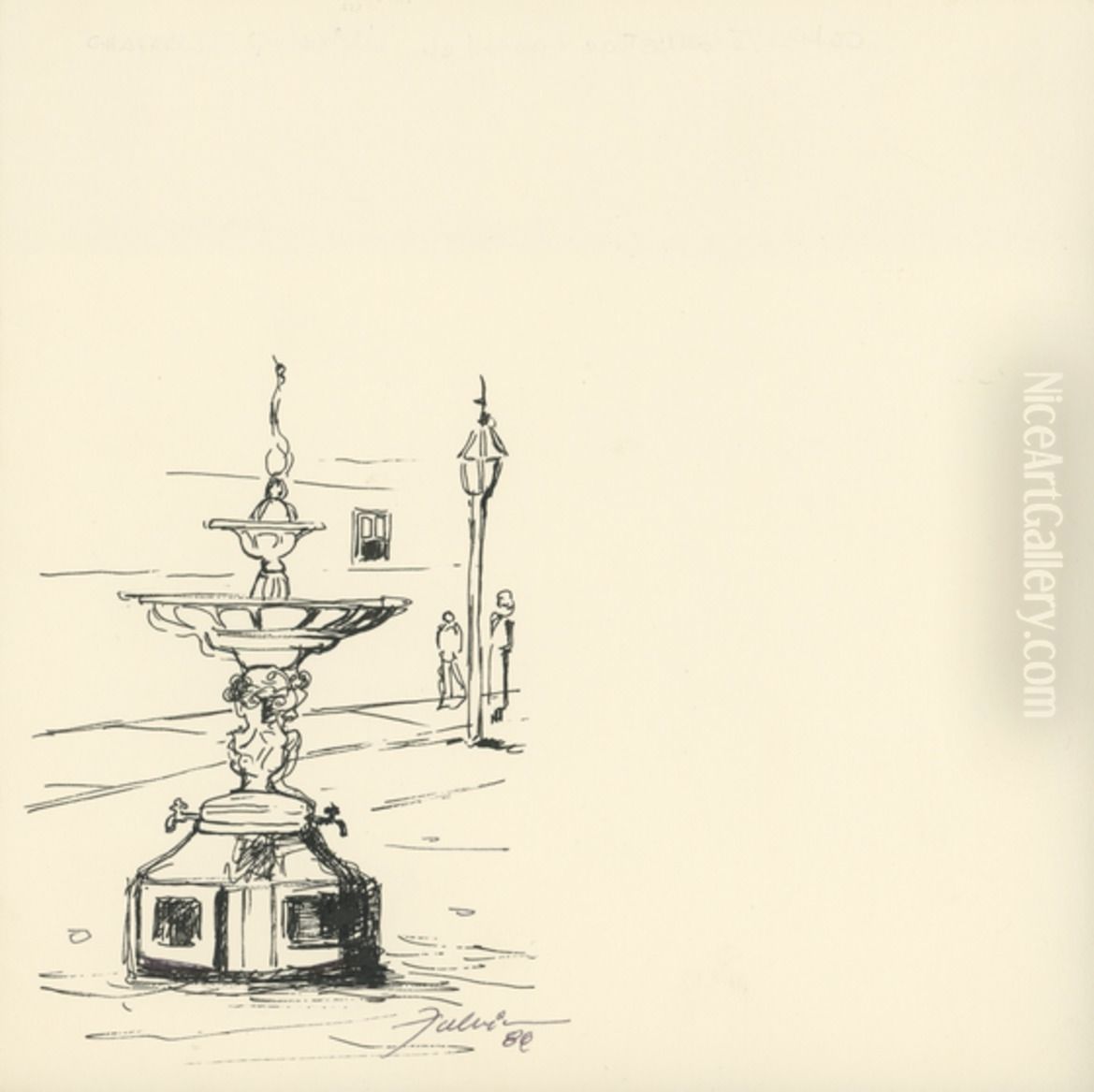 Chafariz Oil Painting by Fulvia Goncalves