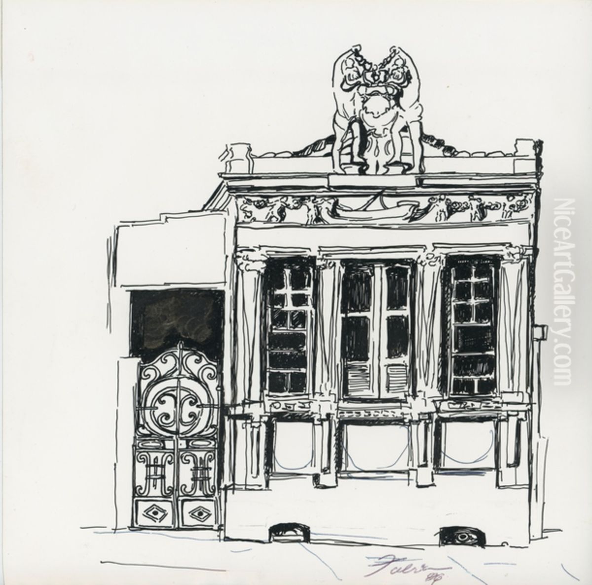 Av. Andrade Neves no. 812 Oil Painting by Fulvia Goncalves