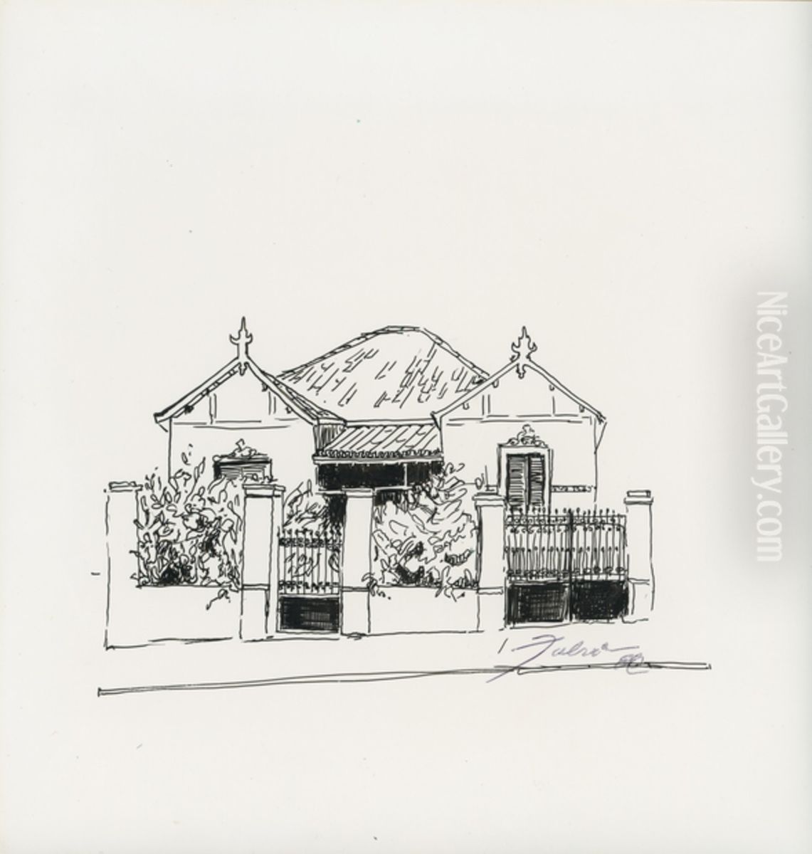 Av. Andrade Neves Oil Painting by Fulvia Goncalves