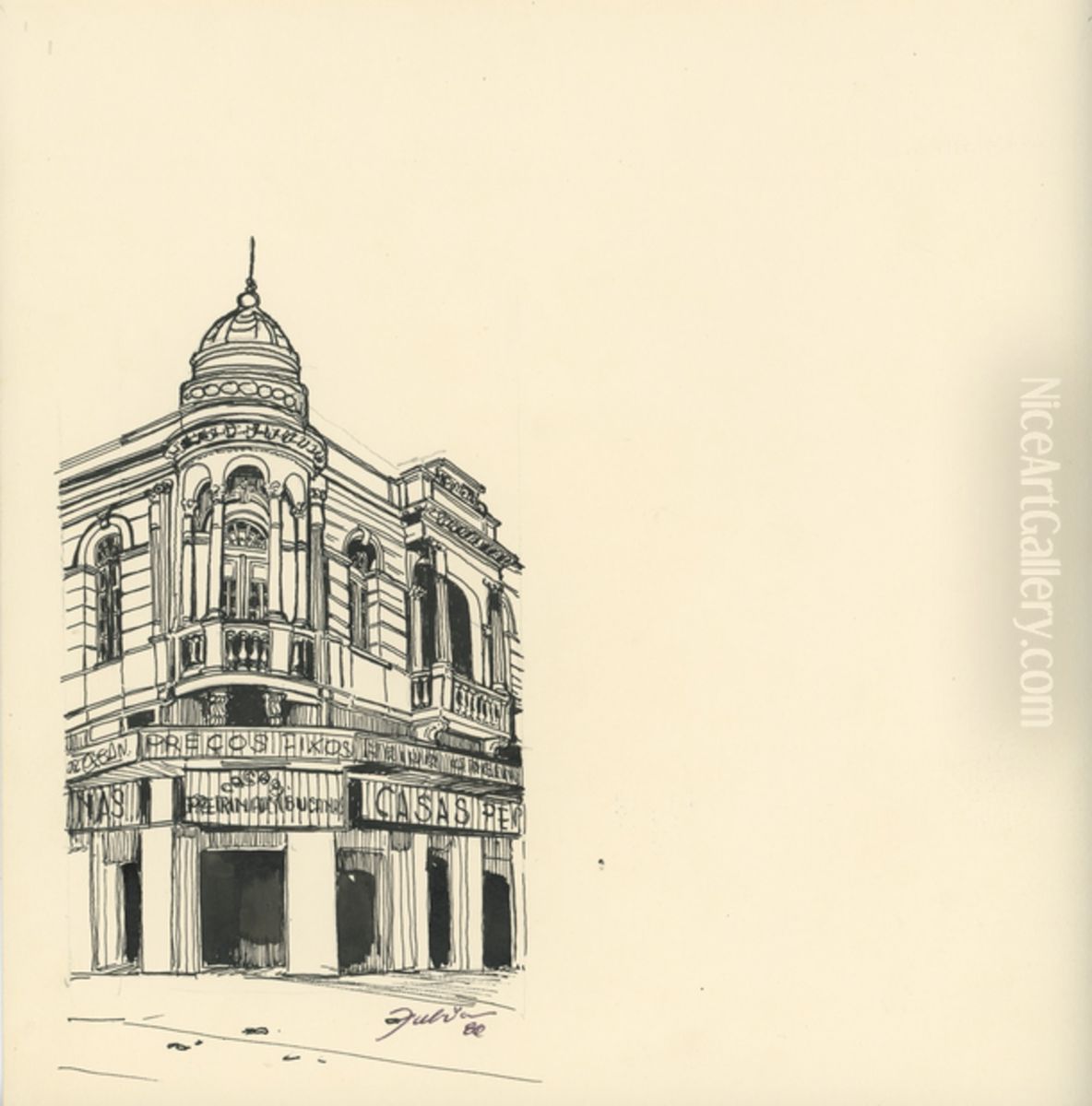 Rua 13 de Maio Oil Painting by Fulvia Goncalves