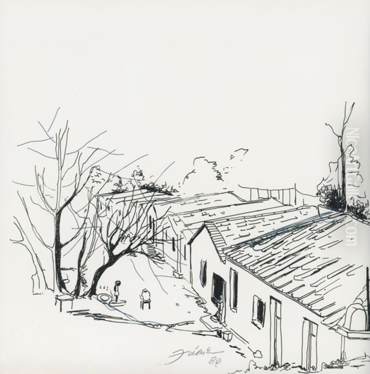 Caminho para Souzas Oil Painting by Fulvia Goncalves