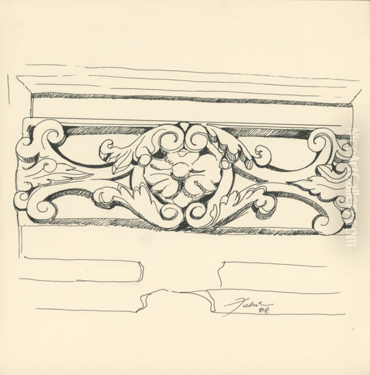 Rosacea da Vila Manoel Dias Oil Painting by Fulvia Goncalves