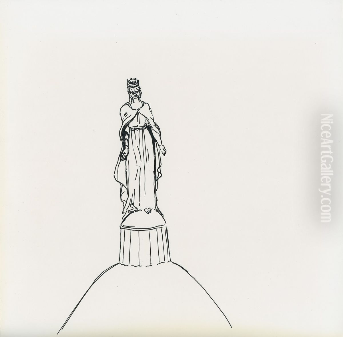 Escultura da Cupula da Catedral Metropolitana de Nossa Senhora da Conceicao Oil Painting by Fulvia Goncalves