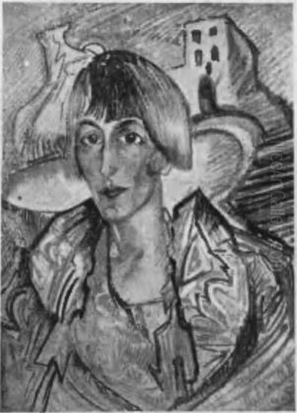 Portrait of Winifred Cooper Oil Painting by Stanislaw Ignacy Witkiewicz (Witkacy)