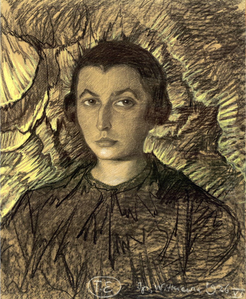 Portrait of Teresa Kurnatowska-Raszewska Oil Painting by Stanislaw Ignacy Witkiewicz (Witkacy)