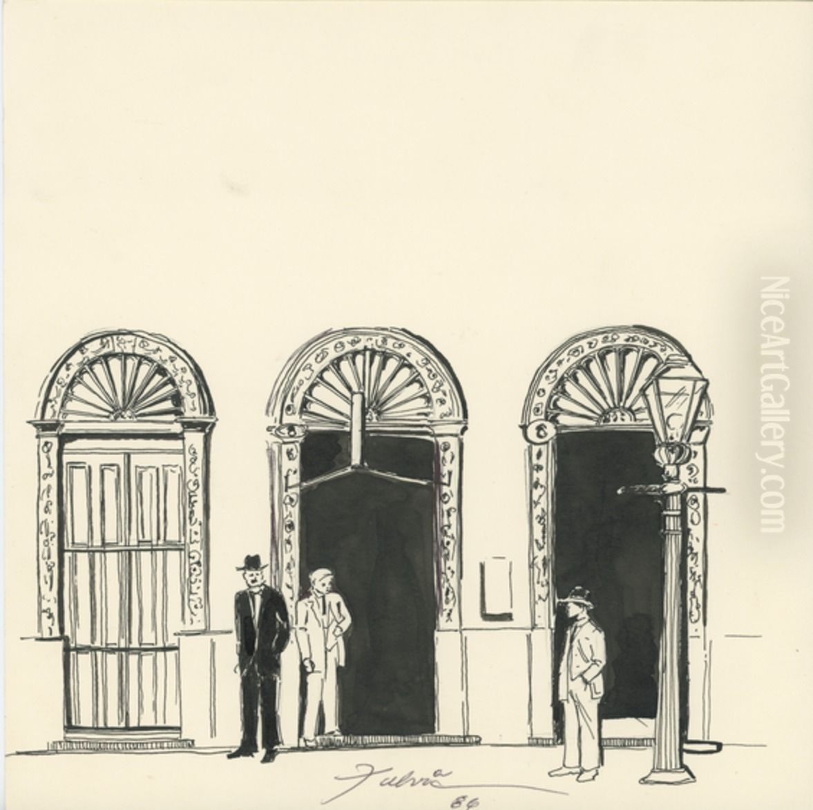 Casa do Livro Azul Oil Painting by Fulvia Goncalves