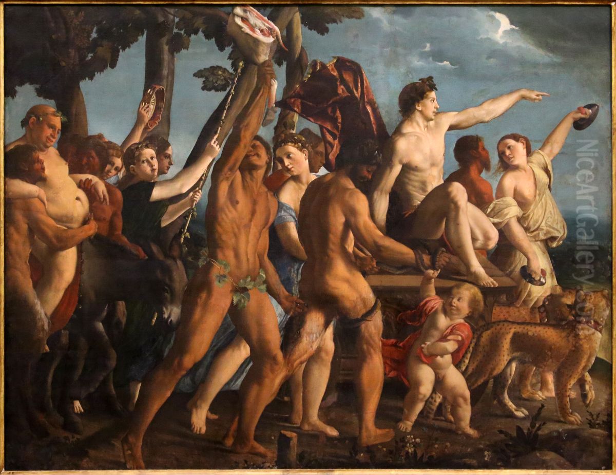 Triumph of Bacchus Oil Painting by Dosso Dossi