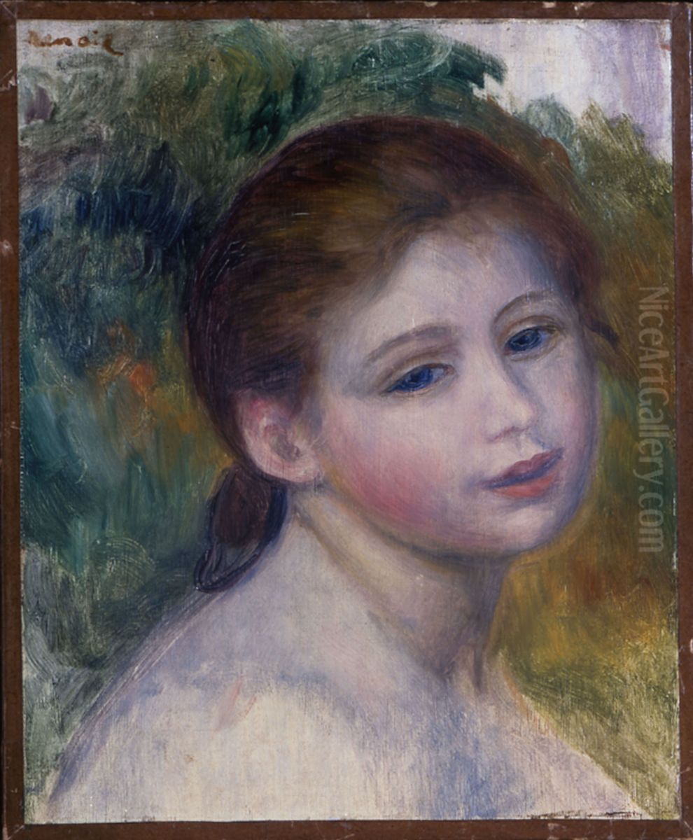 Tete de femme Oil Painting by Pierre Auguste Renoir