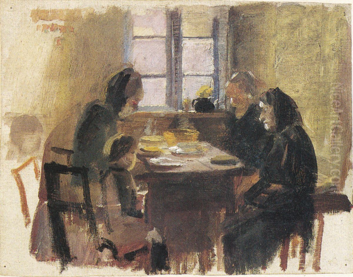 Bordbon Oil Painting by Anna Ancher