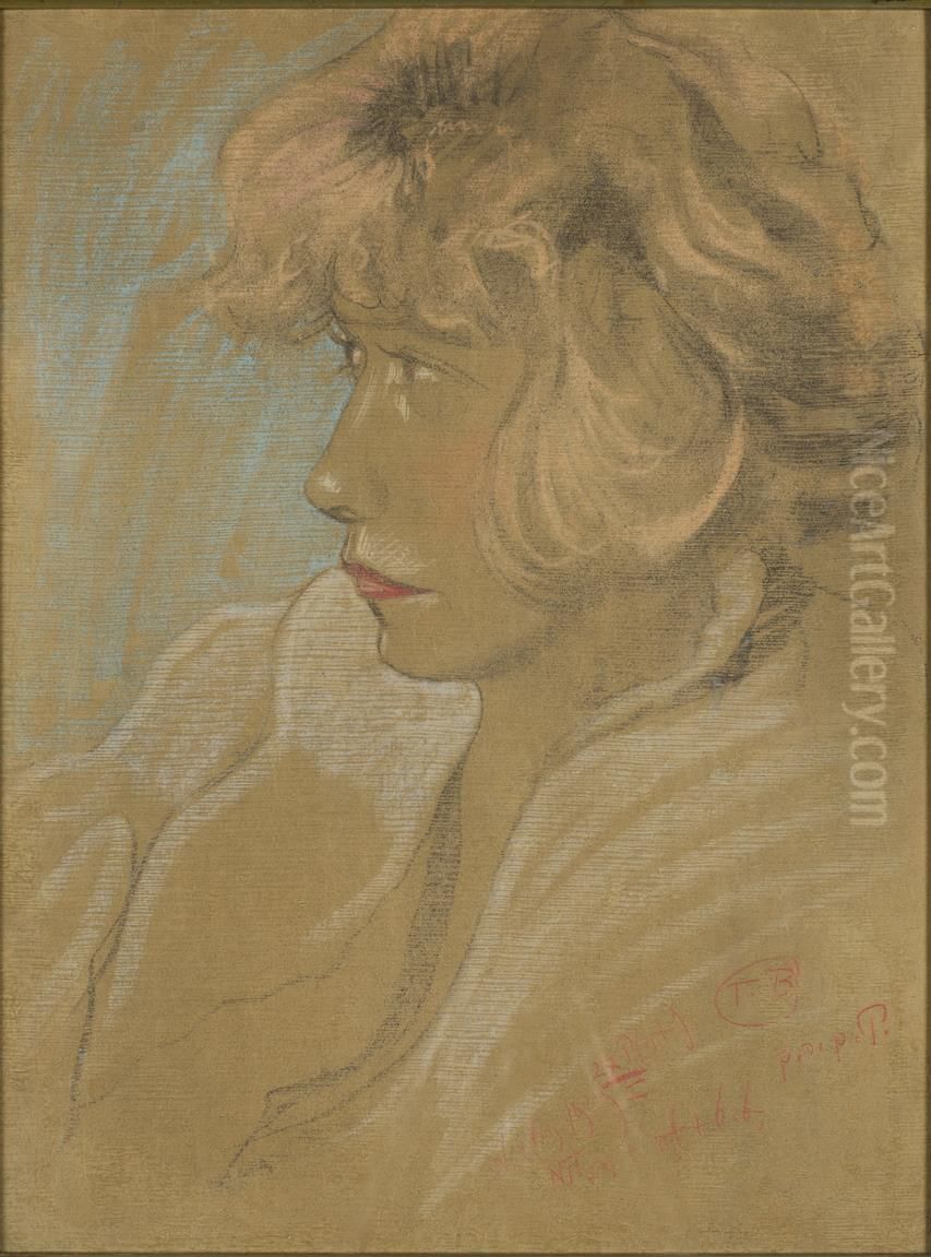 Portrait of Olga Wojakowa Oil Painting by Stanislaw Ignacy Witkiewicz (Witkacy)