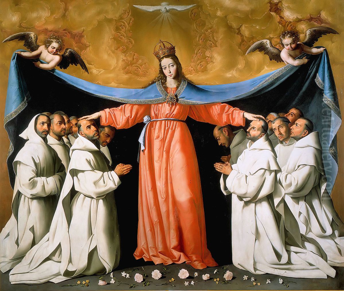 Virgen de las Cuevas Oil Painting by Francisco De Zurbaran