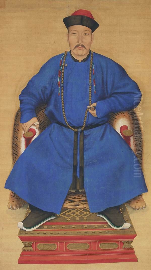 Portrait of Tsereng (d. 1750) Oil Painting by unknown