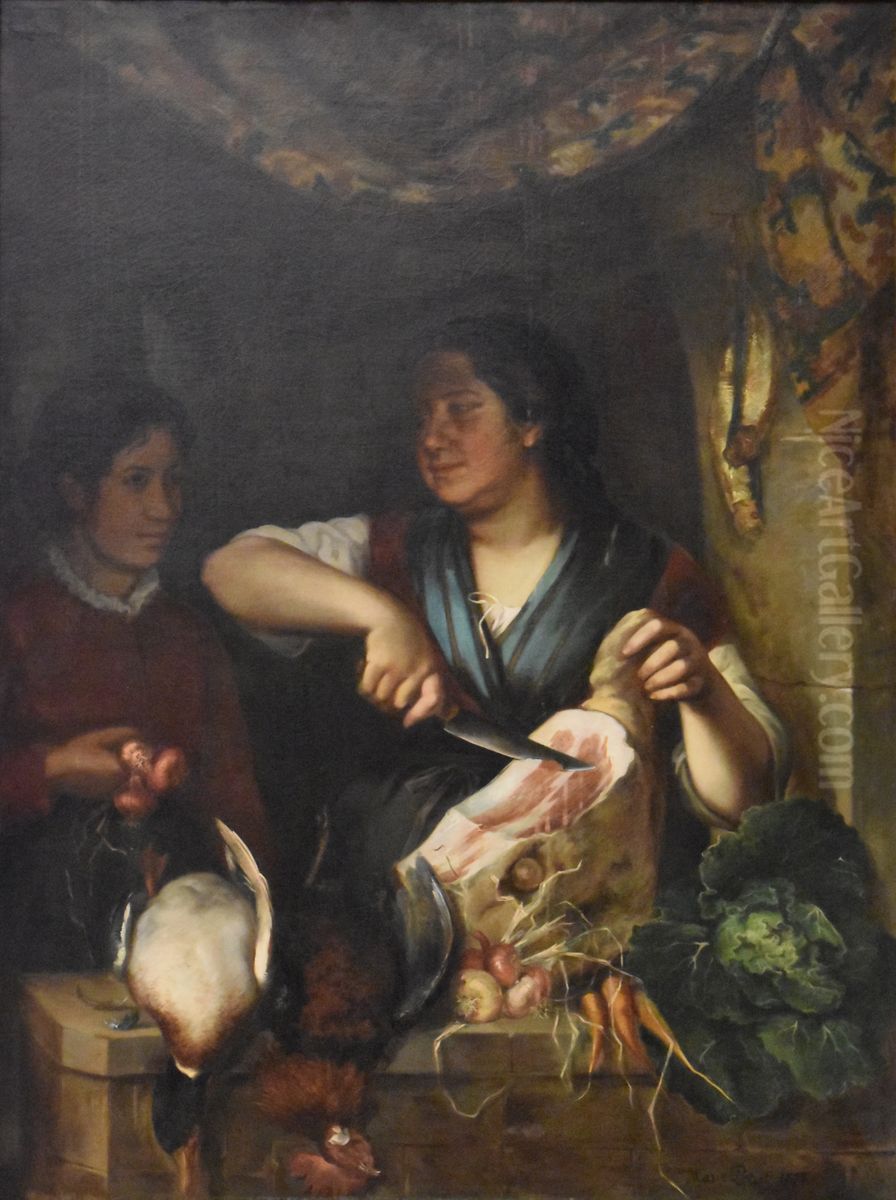 Marchande Oil Painting by Marie Petiet