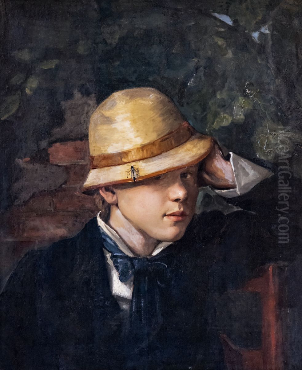 Portrait of Augustin Loubat Oil Painting by Henri Loubat