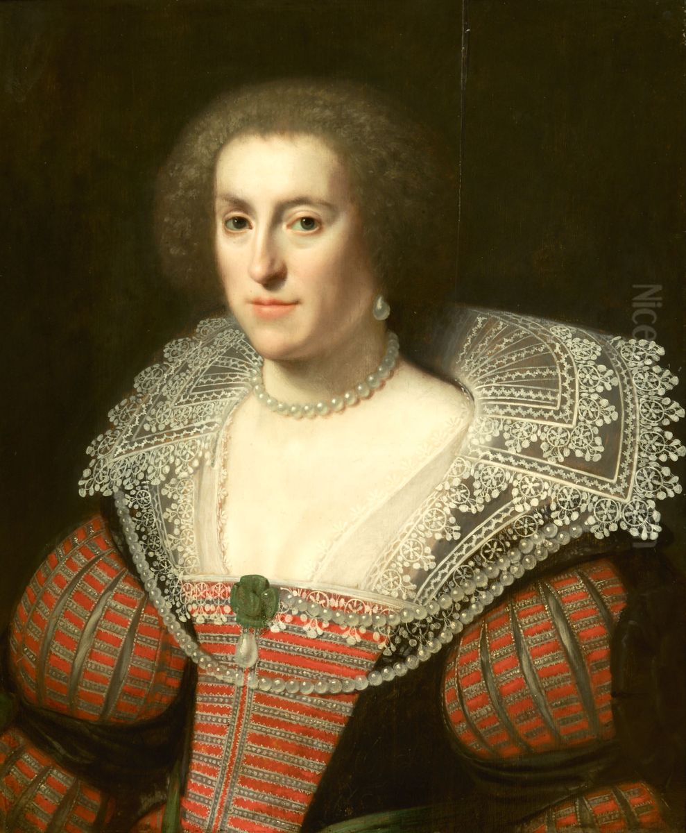 Portrait of a woman Oil Painting by Paulus Moreelse