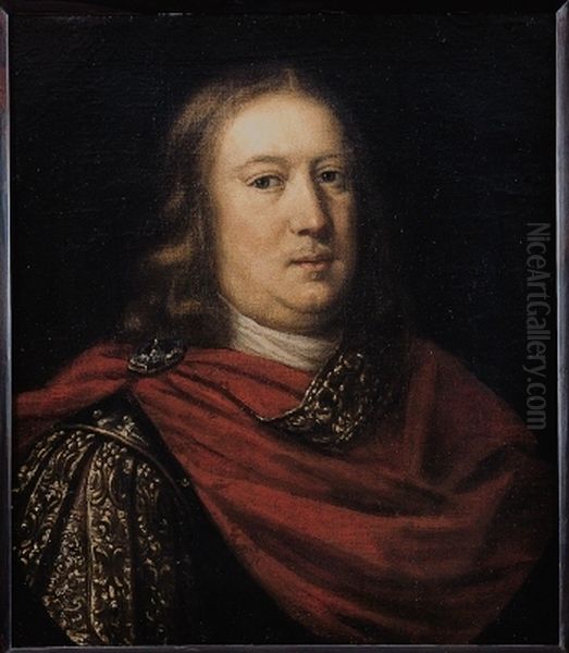 Portrait of Per Brahe the Younger (1602-1680) Oil Painting by David Klocker Ehrenstrahl