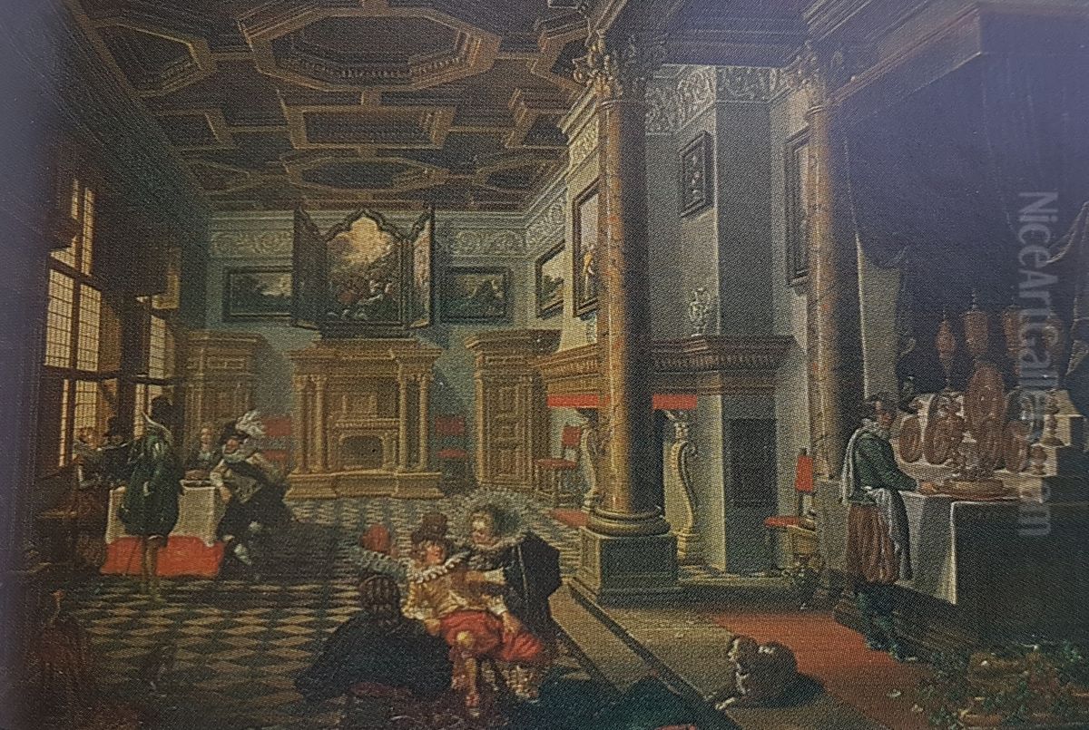 splendid hall Oil Painting by Bartholomeus Van Bassen