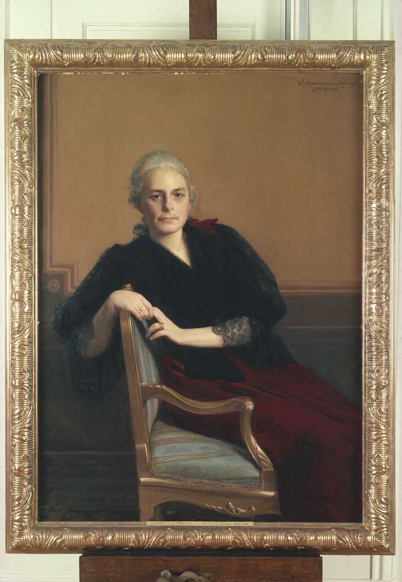 Wilhelmina von Hallwyll, fodd Kempe (1844-1930) Oil Painting by Julius Johann Ferdinand Kronberg