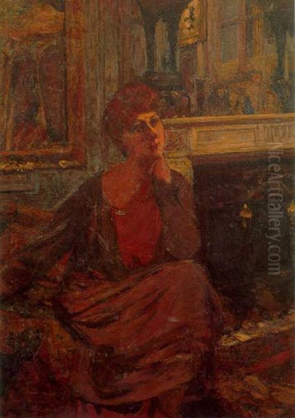 Retrato de Madame La Fontaine Oil Painting by Jean-Edouard Vuillard